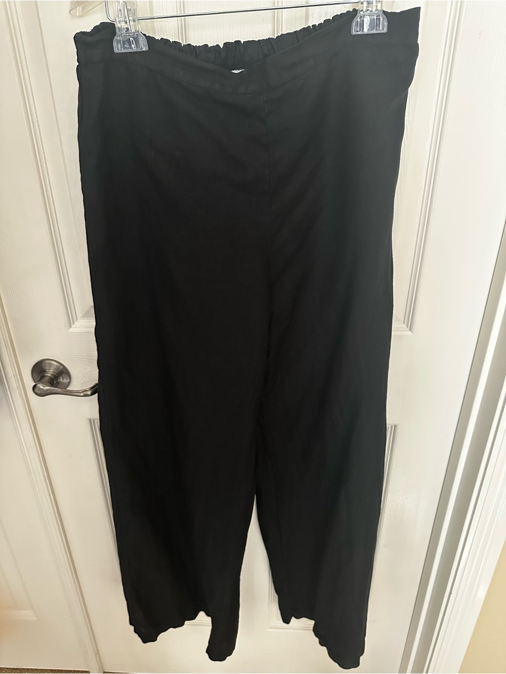 Bryn Walker Black Large Linen Pants